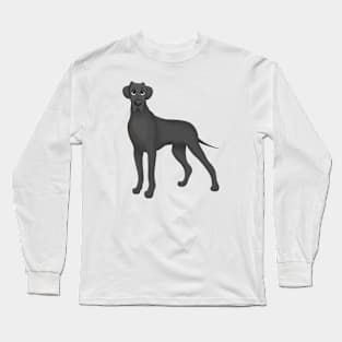 Black Great Dane Dog Long Sleeve T-Shirt